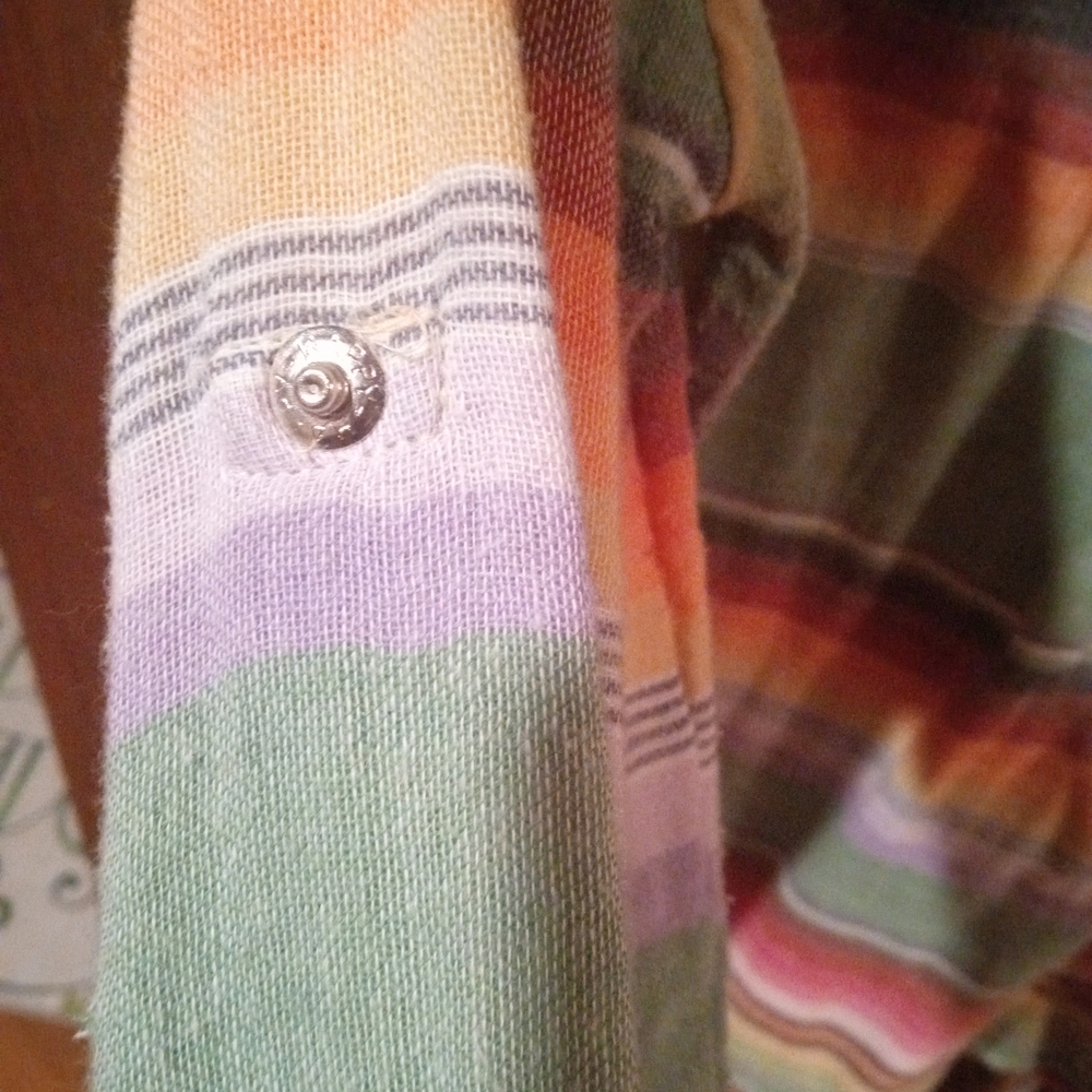 Tasha Polizzi Multicolor Striped Button Down Shirt - Picture 6 of 12